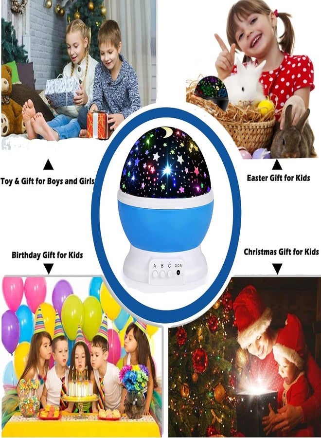 QIMIT Star Master Galaxy Night Projector Lamp Ceiling Led Light 360 Degree Rotating Colorful Lights Starry Space Projection Home Decoration Design, Gift for Kids Boy &Girl (Blue) - Image 3